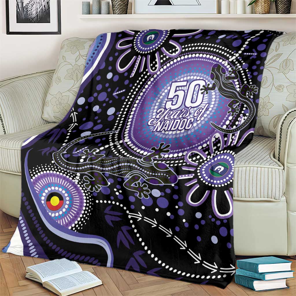 Australia NAIDOC Week Blanket Happy 50th Anniversary Purple Version