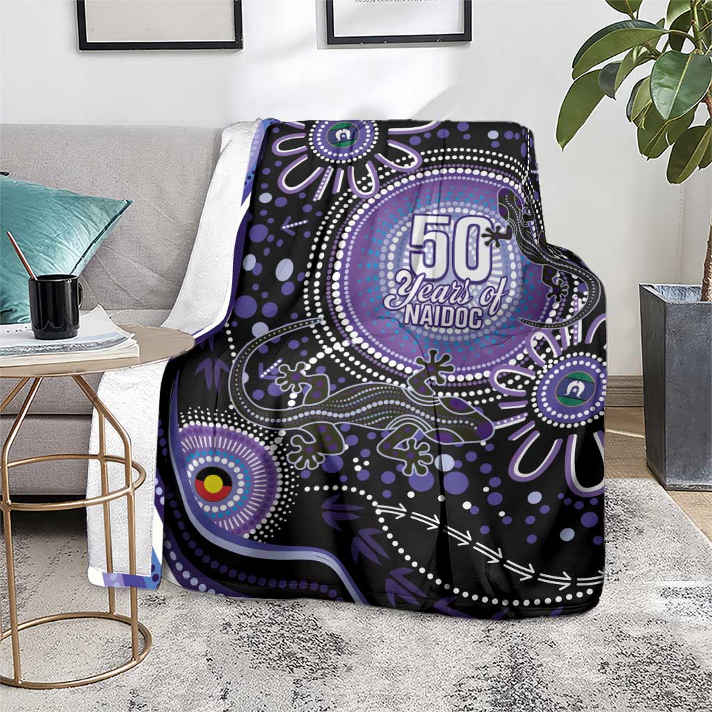 Australia NAIDOC Week Blanket Happy 50th Anniversary Purple Version