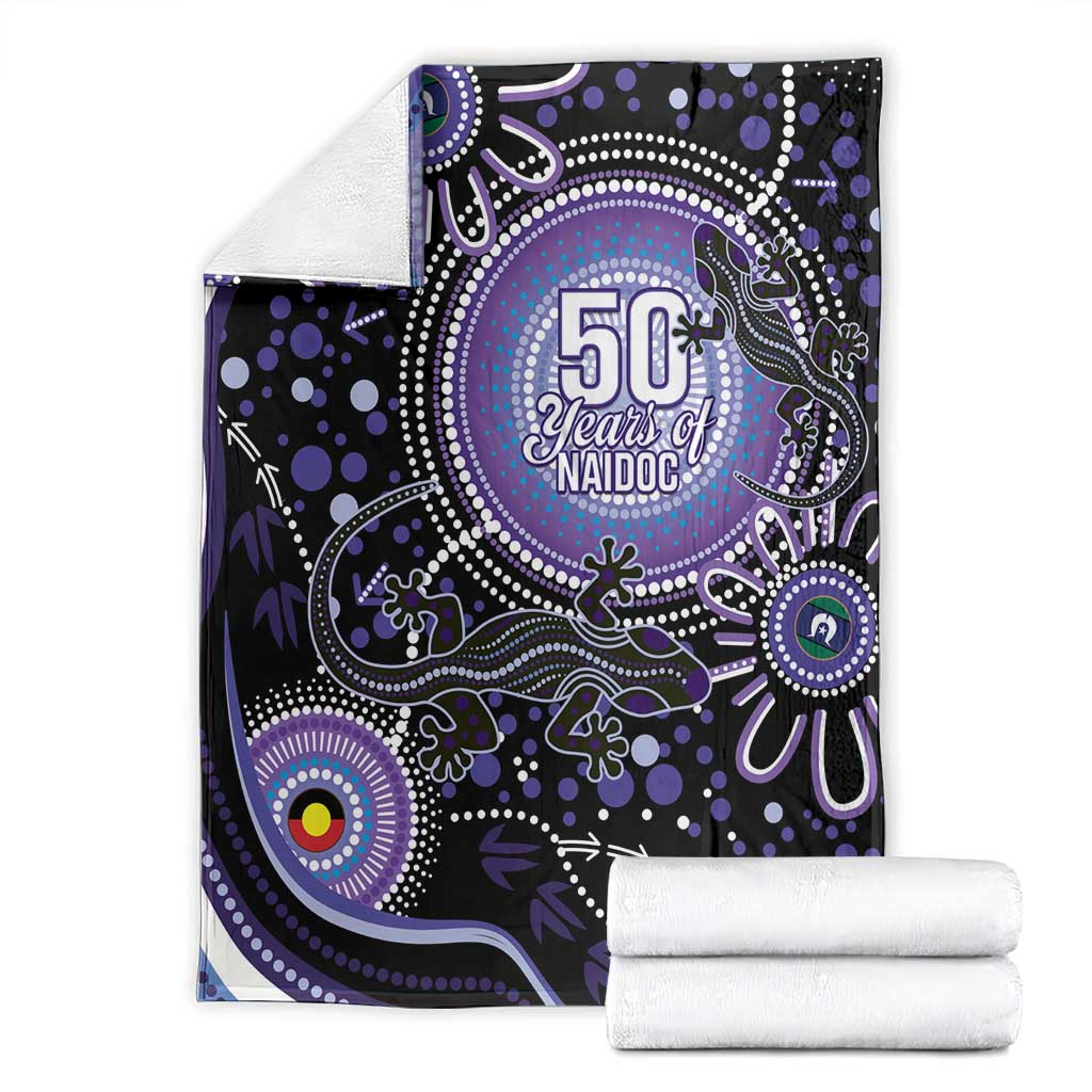 Australia NAIDOC Week Blanket Happy 50th Anniversary Purple Version