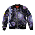 Australia NAIDOC Week Bomber Jacket Happy 50th Anniversary Purple Version