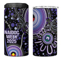 Australia NAIDOC Week 4 in 1 Can Cooler Tumbler Happy 50th Anniversary Purple Version