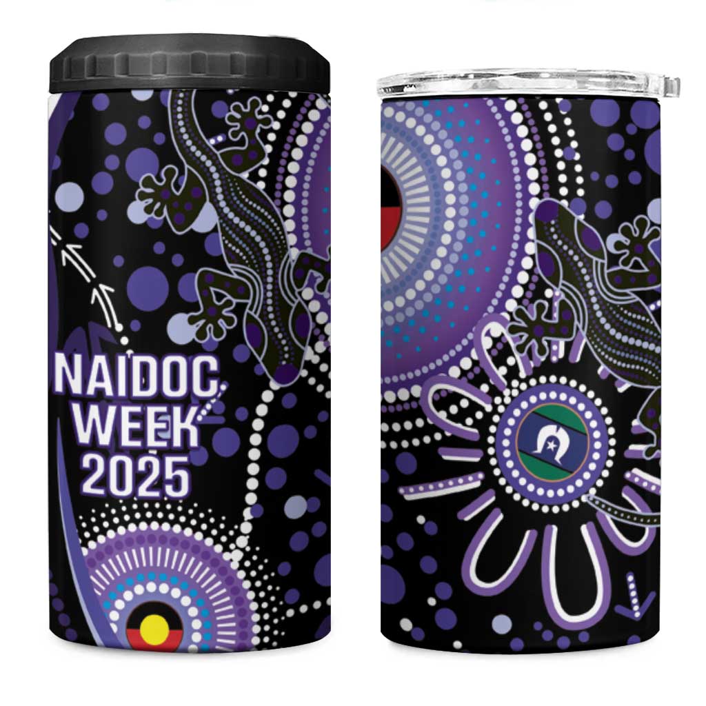 Australia NAIDOC Week 4 in 1 Can Cooler Tumbler Happy 50th Anniversary Purple Version