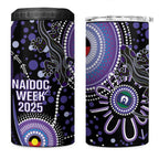 Australia NAIDOC Week 4 in 1 Can Cooler Tumbler Happy 50th Anniversary Purple Version