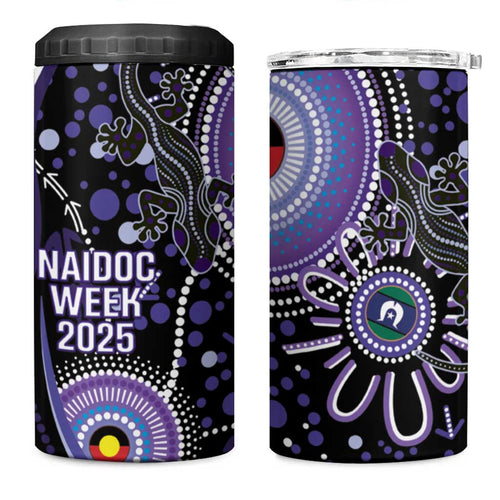Australia NAIDOC Week 4 in 1 Can Cooler Tumbler Happy 50th Anniversary Purple Version