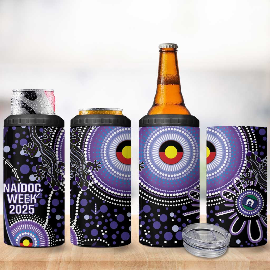 Australia NAIDOC Week 4 in 1 Can Cooler Tumbler Happy 50th Anniversary Purple Version