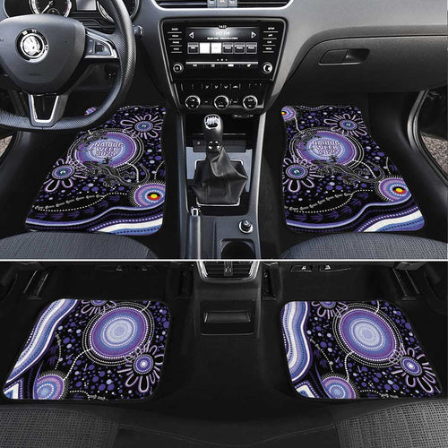 Australia NAIDOC Week Car Mats Happy 50th Anniversary Purple Version