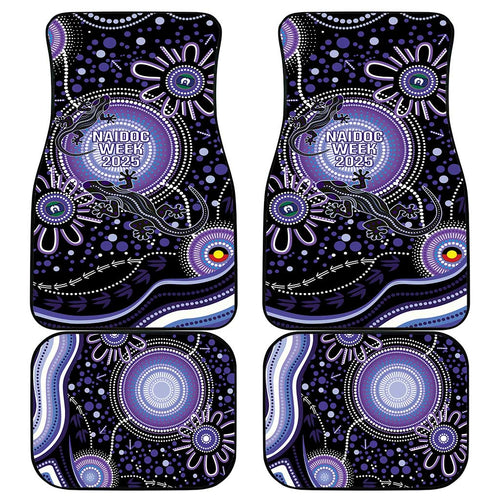Australia NAIDOC Week Car Mats Happy 50th Anniversary Purple Version