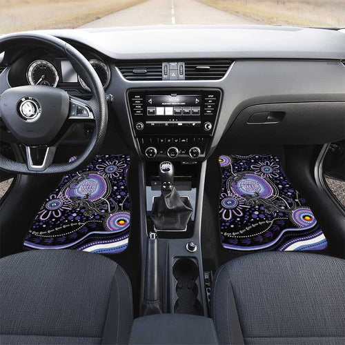 Australia NAIDOC Week Car Mats Happy 50th Anniversary Purple Version