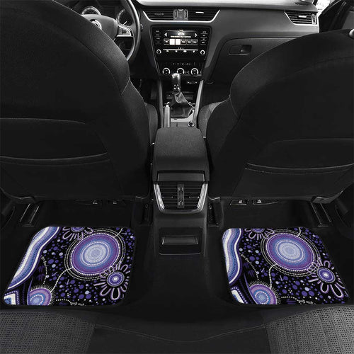 Australia NAIDOC Week Car Mats Happy 50th Anniversary Purple Version