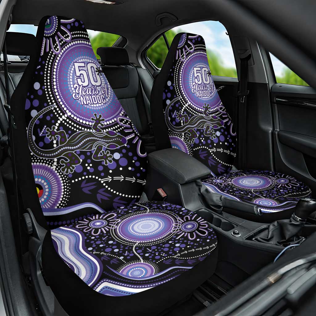 Australia NAIDOC Week Car Seat Cover Happy 50th Anniversary Purple Version