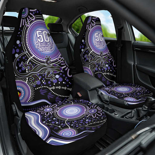 Australia NAIDOC Week Car Seat Cover Happy 50th Anniversary Purple Version