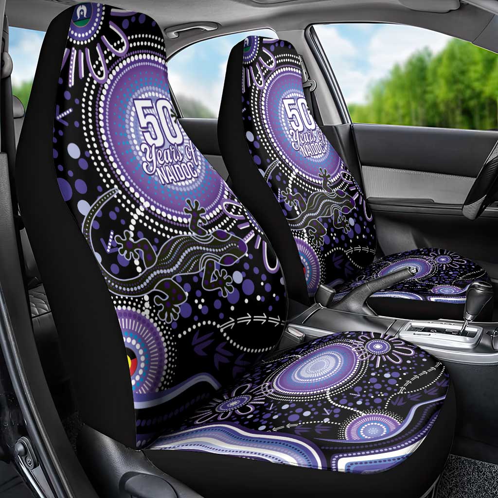 Australia NAIDOC Week Car Seat Cover Happy 50th Anniversary Purple Version