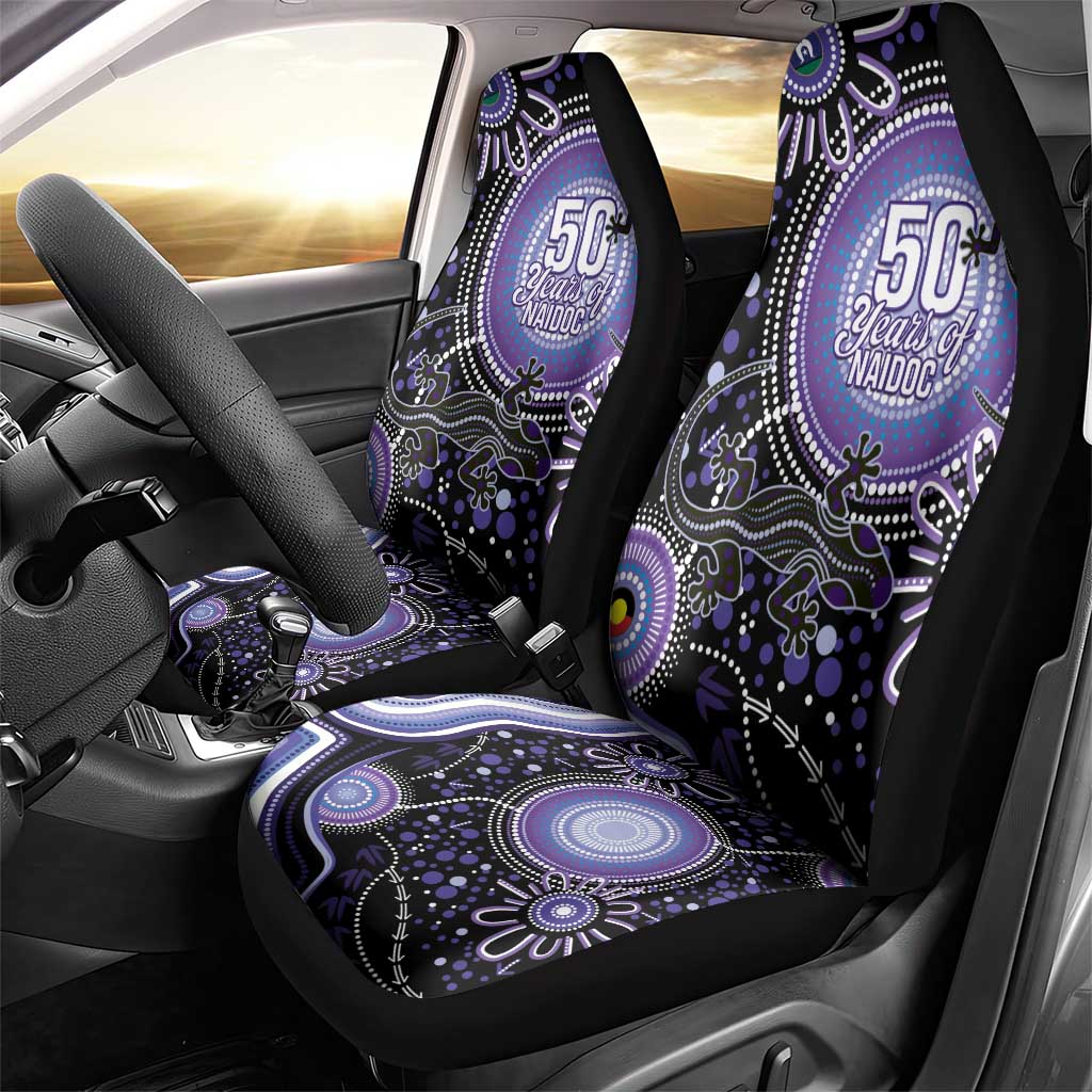 Australia NAIDOC Week Car Seat Cover Happy 50th Anniversary Purple Version