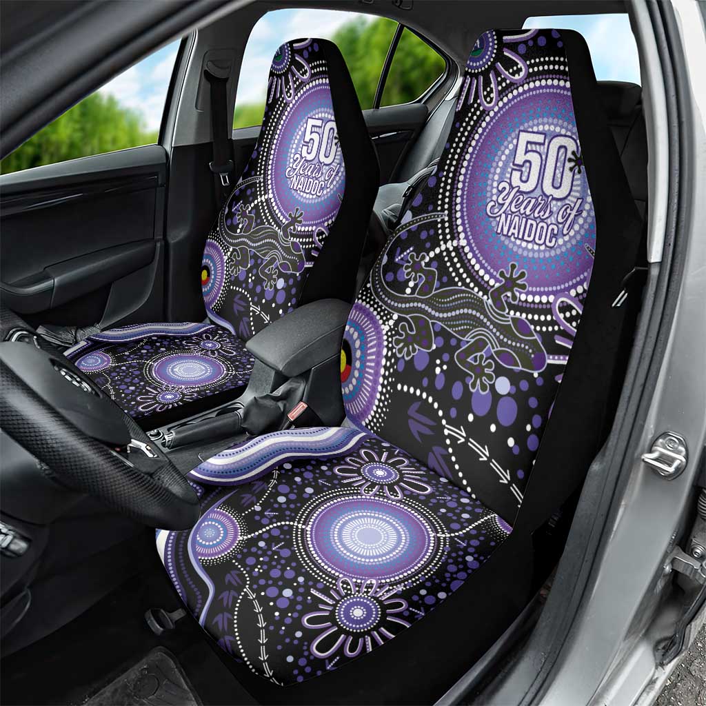 Australia NAIDOC Week Car Seat Cover Happy 50th Anniversary Purple Version