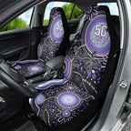 Australia NAIDOC Week Car Seat Cover Happy 50th Anniversary Purple Version