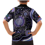 Australia NAIDOC Week Family Matching Mermaid Dress and Hawaiian Shirt Happy 50th Anniversary Purple Version