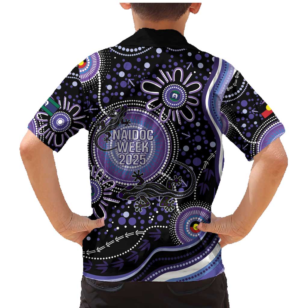 Australia NAIDOC Week Family Matching Mermaid Dress and Hawaiian Shirt Happy 50th Anniversary Purple Version