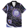 Australia NAIDOC Week Family Matching Mermaid Dress and Hawaiian Shirt Happy 50th Anniversary Purple Version
