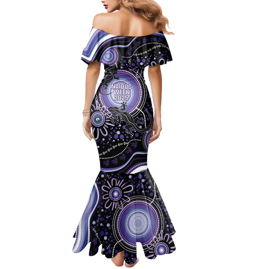 Australia NAIDOC Week Family Matching Mermaid Dress and Hawaiian Shirt Happy 50th Anniversary Purple Version