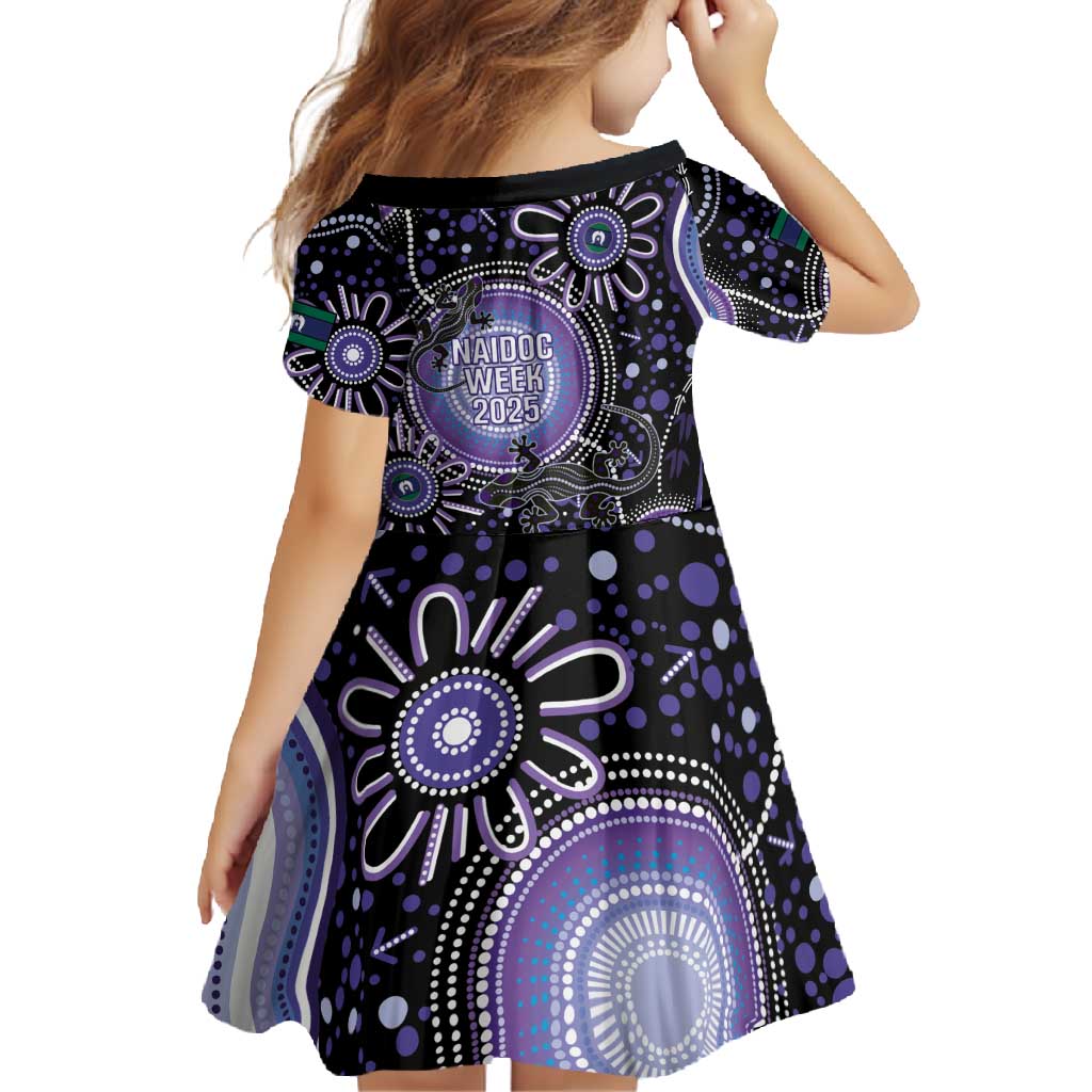 Australia NAIDOC Week Family Matching Off Shoulder Maxi Dress and Hawaiian Shirt Happy 50th Anniversary Purple Version
