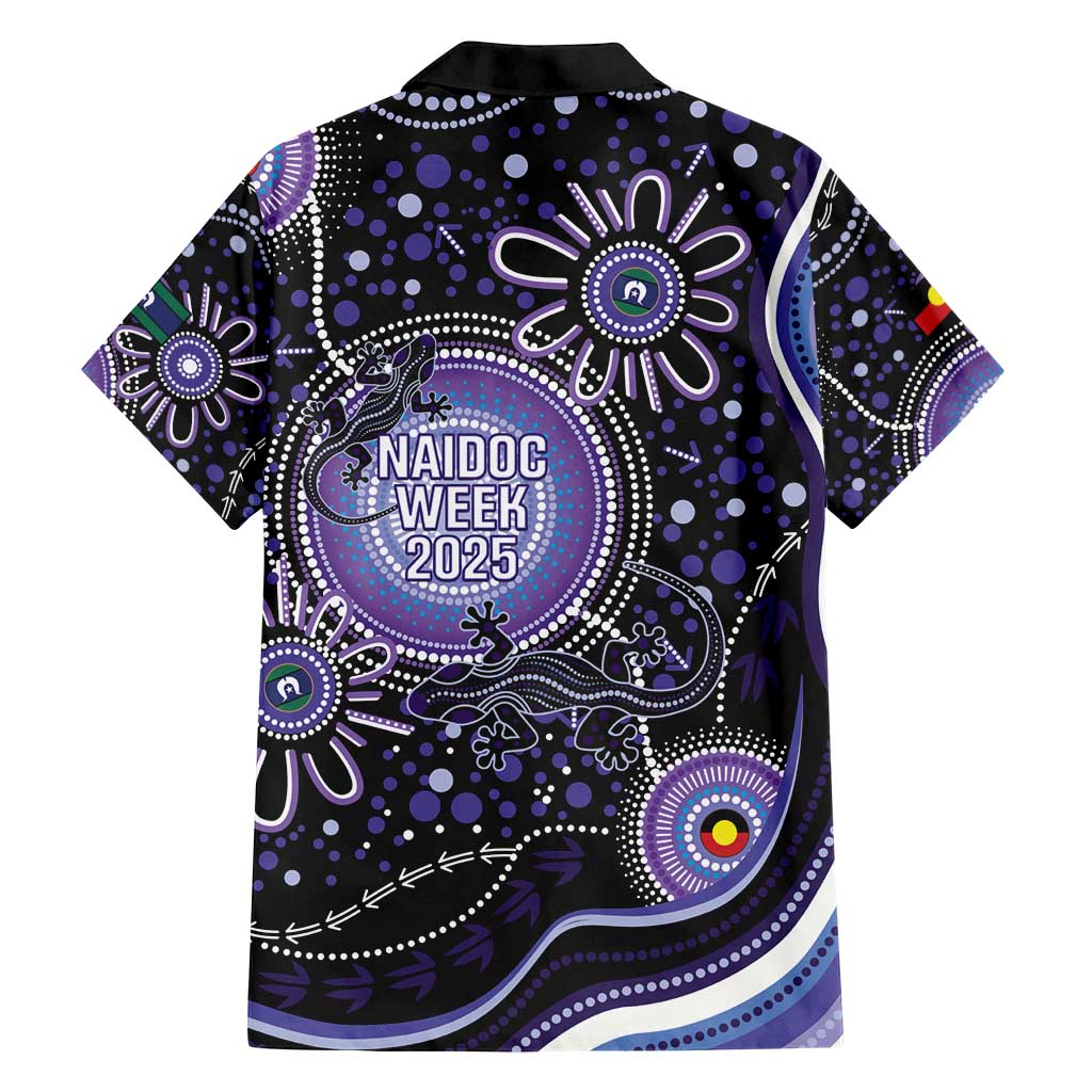 Australia NAIDOC Week Family Matching Puletasi and Hawaiian Shirt Happy 50th Anniversary Purple Version