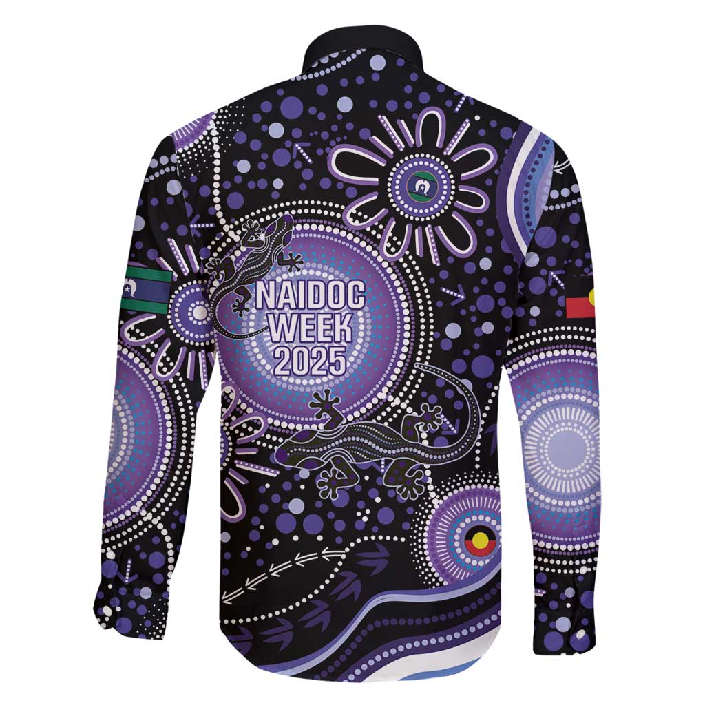 Australia NAIDOC Week Family Matching Puletasi and Hawaiian Shirt Happy 50th Anniversary Purple Version