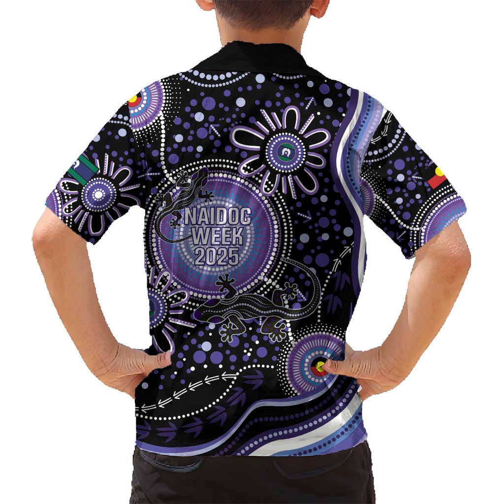 Australia NAIDOC Week Family Matching Summer Maxi Dress and Hawaiian Shirt Happy 50th Anniversary Purple Version