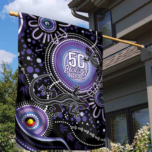 Australia NAIDOC Week Garden Flag Happy 50th Anniversary Purple Version