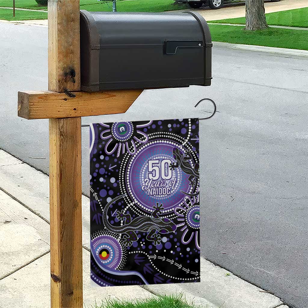 Australia NAIDOC Week Garden Flag Happy 50th Anniversary Purple Version