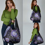 Australia NAIDOC Week Grocery Bag Happy 50th Anniversary Purple Version