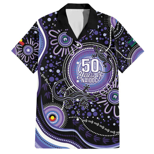 Australia NAIDOC Week Hawaiian Shirt Happy 50th Anniversary Purple Version