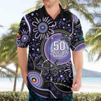 Australia NAIDOC Week Hawaiian Shirt Happy 50th Anniversary Purple Version