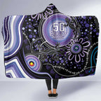 Australia NAIDOC Week Hooded Blanket Happy 50th Anniversary Purple Version