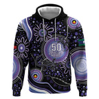 Australia NAIDOC Week Hoodie Happy 50th Anniversary Purple Version