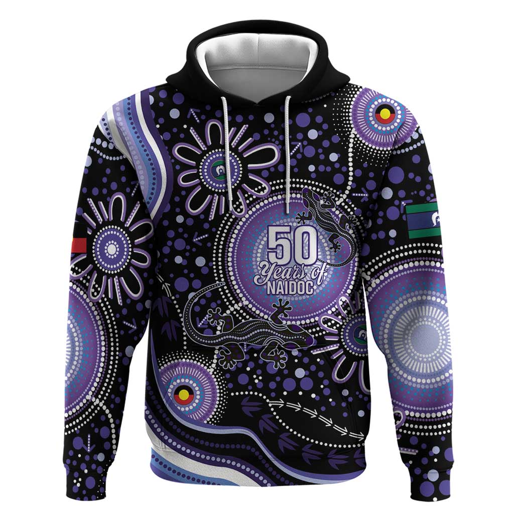 Australia NAIDOC Week Hoodie Happy 50th Anniversary Purple Version