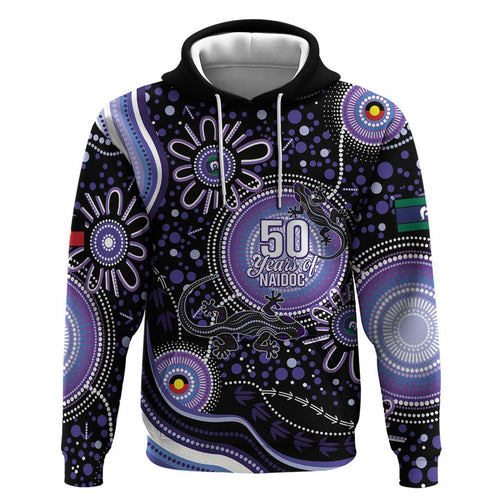 Australia NAIDOC Week Hoodie Happy 50th Anniversary Purple Version