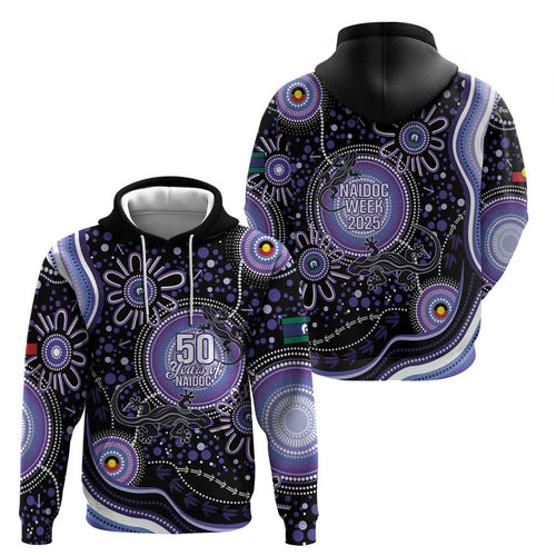 Australia NAIDOC Week Hoodie Happy 50th Anniversary Purple Version