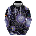 Australia NAIDOC Week Hoodie Happy 50th Anniversary Purple Version
