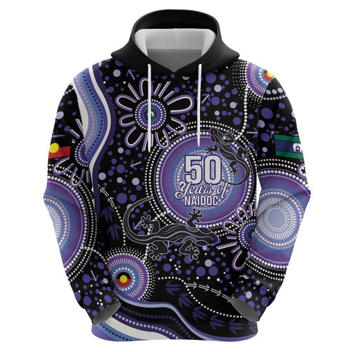 Australia NAIDOC Week Hoodie Happy 50th Anniversary Purple Version