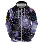 Australia NAIDOC Week Hoodie Happy 50th Anniversary Purple Version