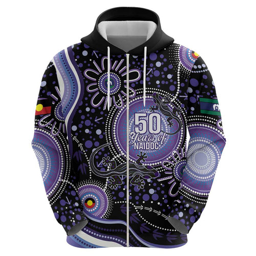 Australia NAIDOC Week Hoodie Happy 50th Anniversary Purple Version