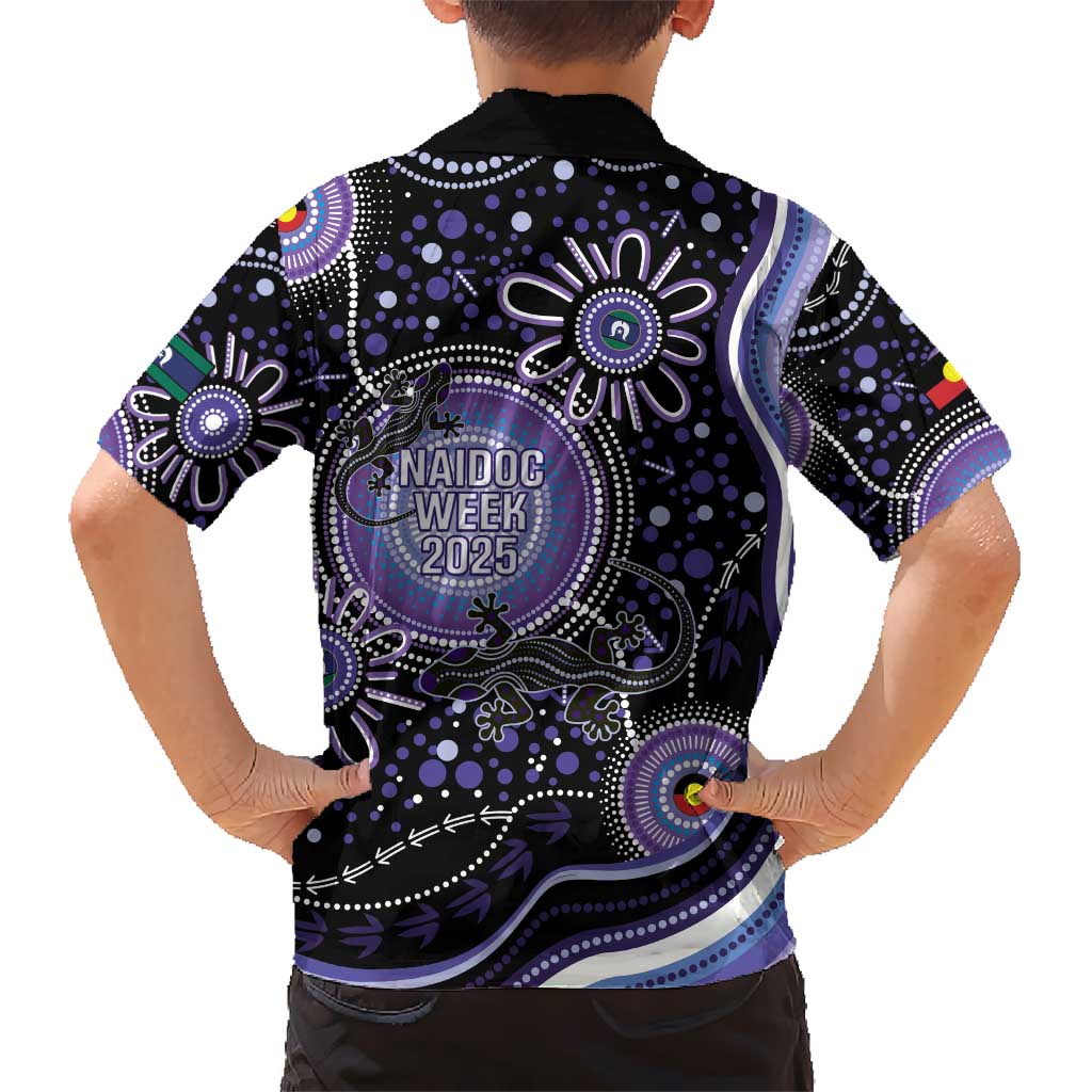 Australia NAIDOC Week Kid Hawaiian Shirt Happy 50th Anniversary Purple Version