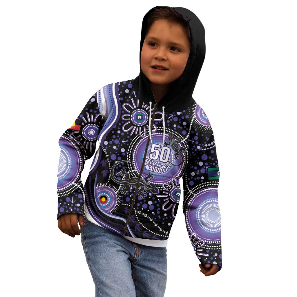 Australia NAIDOC Week Kid Hoodie Happy 50th Anniversary Purple Version