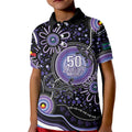Australia NAIDOC Week Kid Polo Shirt Happy 50th Anniversary Purple Version