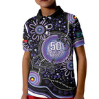 Australia NAIDOC Week Kid Polo Shirt Happy 50th Anniversary Purple Version