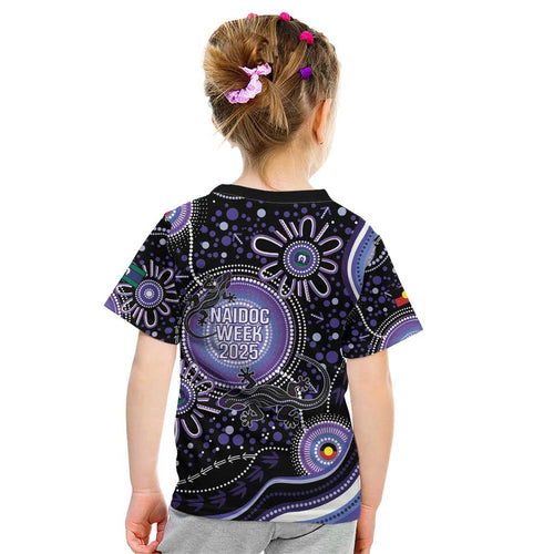 Australia NAIDOC Week Kid T Shirt Happy 50th Anniversary Purple Version