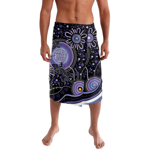 Australia NAIDOC Week Lavalava Happy 50th Anniversary Purple Version