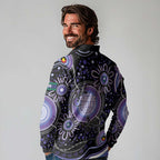 Australia NAIDOC Week Long Sleeve Polo Shirt Happy 50th Anniversary Purple Version