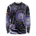 Australia NAIDOC Week Long Sleeve Shirt Happy 50th Anniversary Purple Version