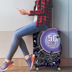 Australia NAIDOC Week Luggage Cover Happy 50th Anniversary Purple Version